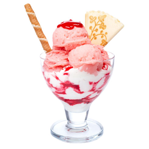 蓝约小镇冰淇淋-草莓雪花冰