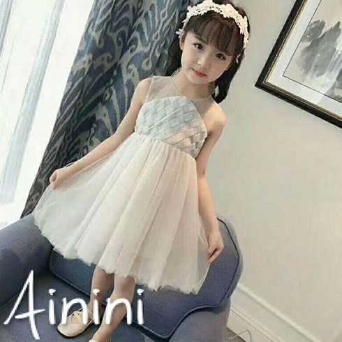 艾尼尼童装-公主范薄纱裙