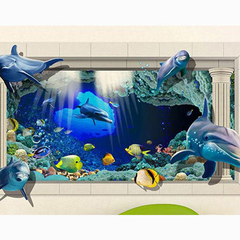 品邦3D壁画机-海底世界3D壁画