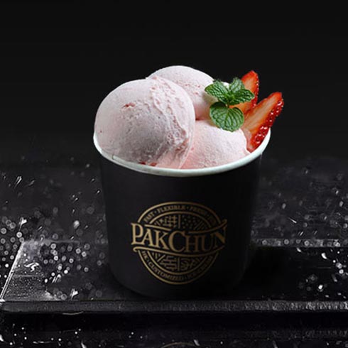 百真冰淇淋-分子草莓冰淇淋