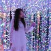梦幻星空-彩色垂柳