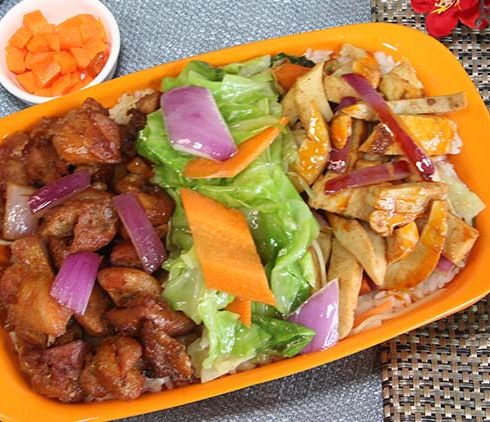 小饭桶-鱿鱼鸡肉双拼