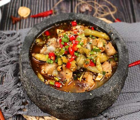 鱼谷稻烤鱼饭-酸菜石锅鸡套餐