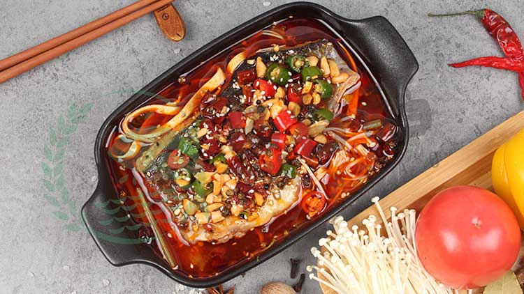 鱼谷稻烤鱼饭-麻辣豆皮烤鱼饭